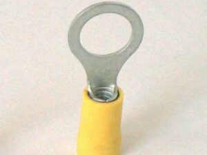 RV Ring Terminals - Yellow, Wire Size 2.5-6.0, Stud Size 5.3